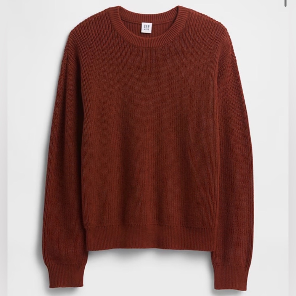 GAP Factory Kids Relaxed Shaker-Stitch Crewneck Sweater (Size: XL)